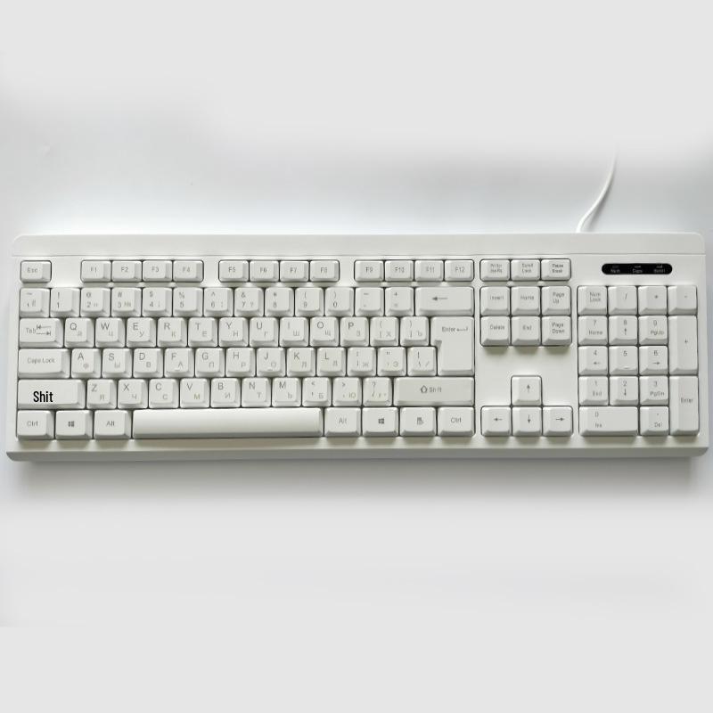 USB Multi-Language Wired Desktop Membrane Keyboard