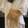 Woven Bags Spring Autumn and Winter New Fashion Straw Bags Crossbody Bohemian Fringed Seaside Beach Women's Bags
