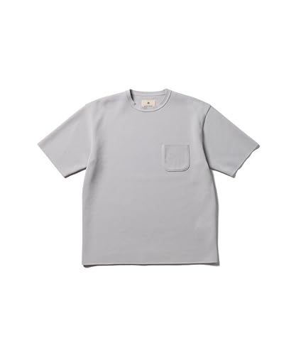 Snow Peak Co/Pe Knit Pullover KN-25SU002 Short Sleeve T-Shirt, Light Gray, Size M, for Men and Women
