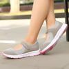 Women Mesh Solid Color Running Sports Shoes Ladies Round Toe Flat Heel Anti Slip Sandals