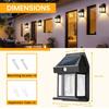 Outdoor Solar Tungsten Wall Light with Motion Sensor IP65 Waterproof LED Safety Light for Patio Outdoor Deck Porch Barn Garage