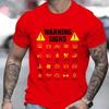 T Shirt for Men Clothing Funny Driving Warning Signs 101 Auto Mechanic Gift Driver Men Tshirt Summer Tee Shirts Clothes Y2k Tops