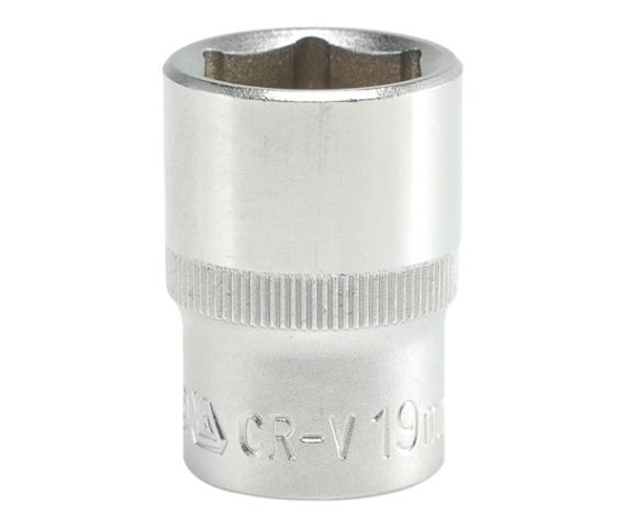 Short 6-Point Chrome Socket 1/2'' 19Mm - Yt-1212