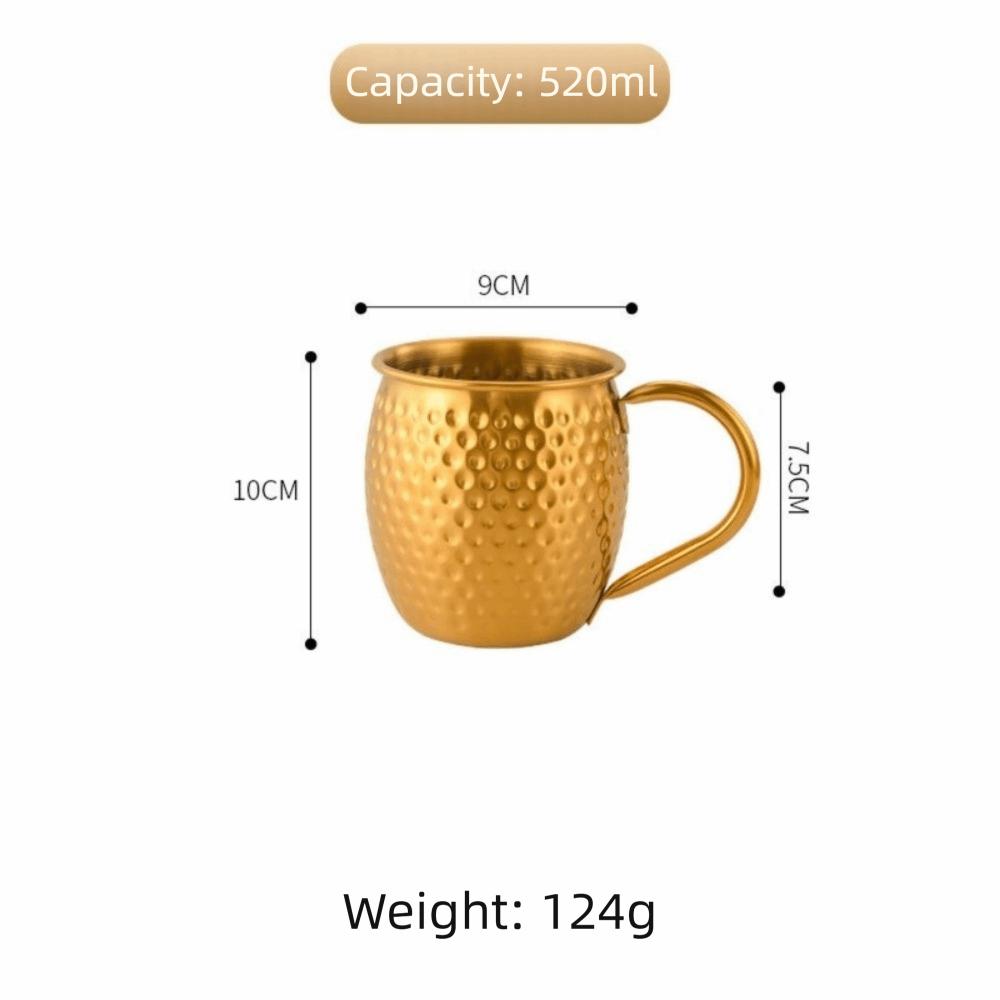 Rust-proof Beer Mug 520ml Cold Drink Cup Creative Moscow Mule Mug  Coffee Cup