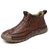 Retro Style Outdoor Men's High Top Shoes Leisure Walk Leather Ankle Boots Hot Sale Motorcycle Boots Non-Slip Botas Basic Boots