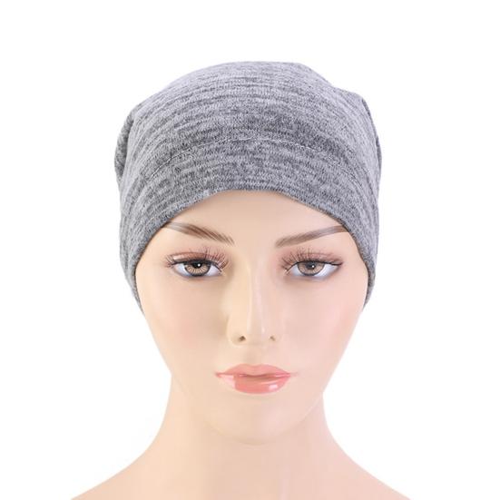 Hat Breathable Dual Color Faux Cashmere Night Sleep Cap for Sleep