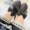 Milk White Lolita Velvet Knee Socks Long Tube Spring And Autumn Lace Ribbon Bow High Tube Socks Lolita