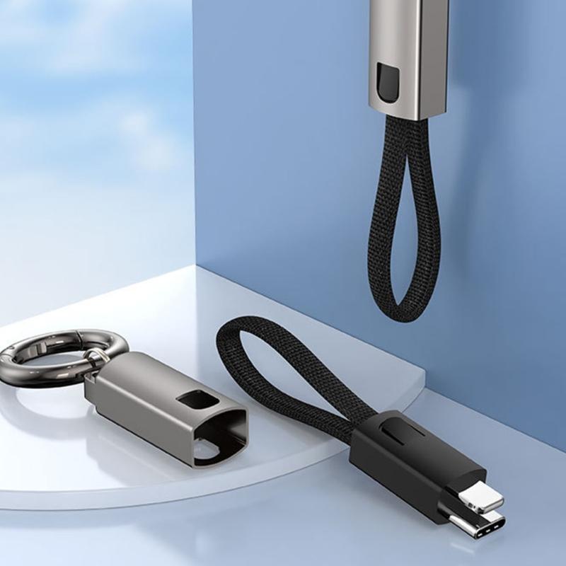 PD60W USB C Fast Charging Data Cable with Lanyard, Smooth Connectors for Charging/Data Transfer