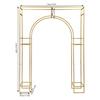 Gold Wedding Arch Stand Carbon Steel Backdrop Heavy Duty 44lb Load for Wedding Party Garden Decor