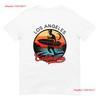 Retro Los Angeles T Shirt Vintage Washed Fashion Casual Stretched Versatile Graphic Slightly Soft Streetwear