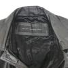 MILANO CONNECTION / Cowhide Leather Coat / Outerwear [Men's L / Black] Quilted Lining / Flap Pockets(USED)