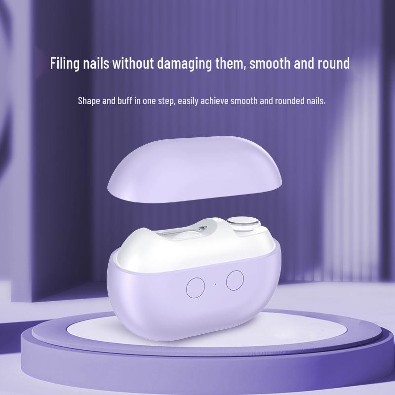 Rechargeable Multi-Functional Nail Clippers: Anti-Pinch Electric Trimmer for Elderly & Kids - Includes Grinding, Manicure Knife, Scissors