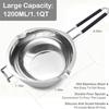 1PCS Stainless Steel For Double Boiler & Silicone Molds 1200ML Chocolate Making Food-Grade Molds Kitchen Accessories