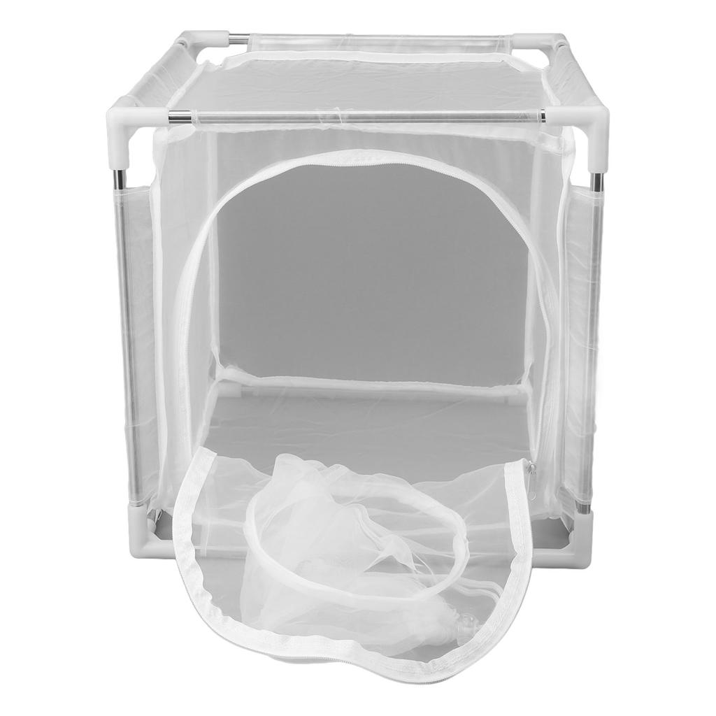 Fly Mesh Cage Nylon Detachable Outdoor Plant Fly Observation Cage with Stainless Steel Pipe for Hatc