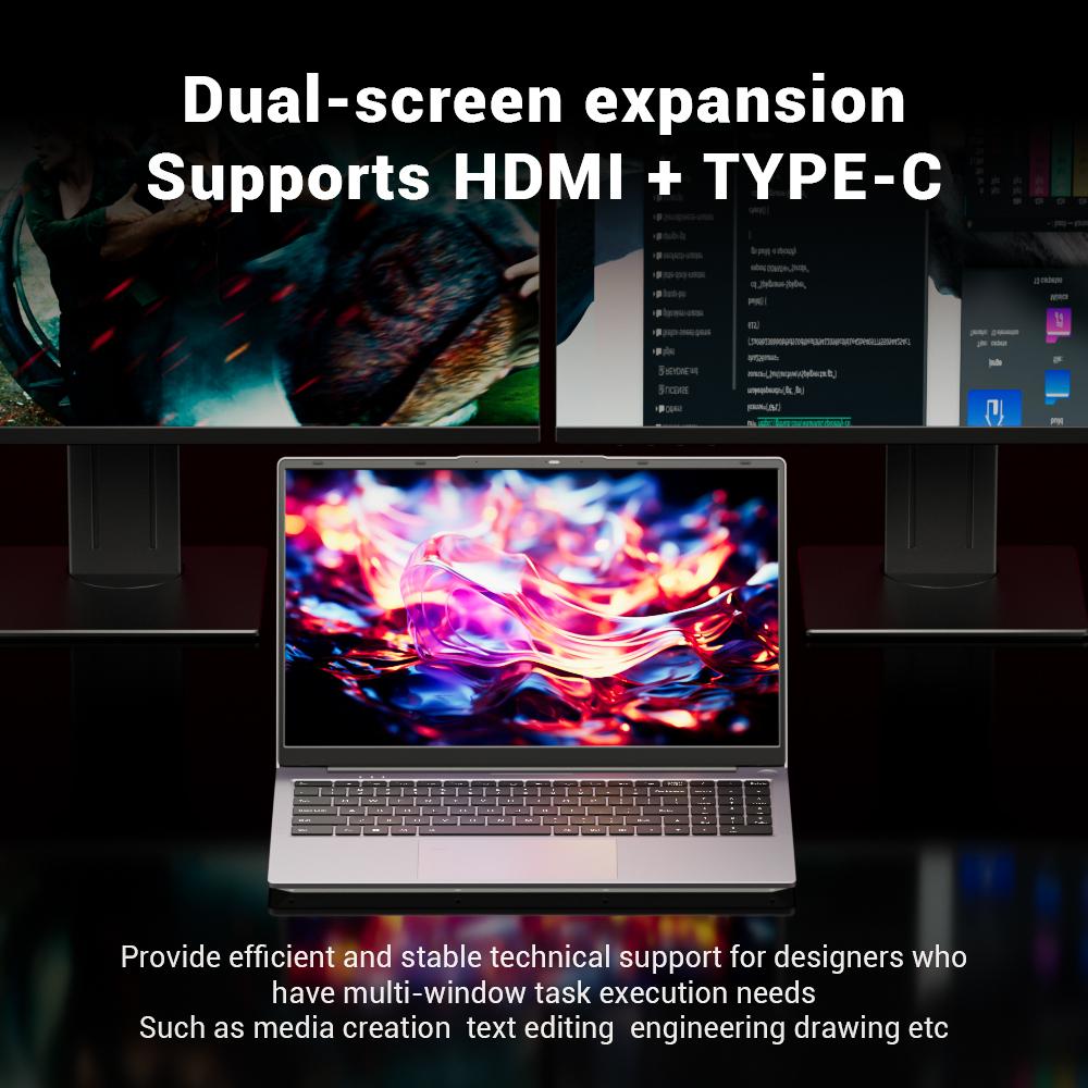2026 New Firebat AS1 AMD R5 7430U Laptop 6 Cores 15.6 inch 16GB DDR4 RAM 512GB SSD UP to 4.3 Ghz Notebook