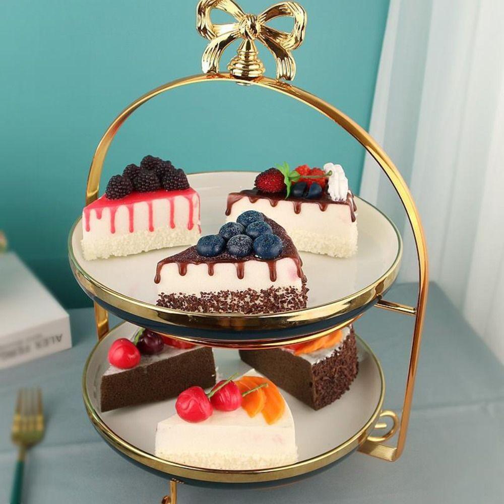 PU Material Cake Model Triangular Cake Desktop Ornament Vivid Refrigerator Sticker Dessert Display