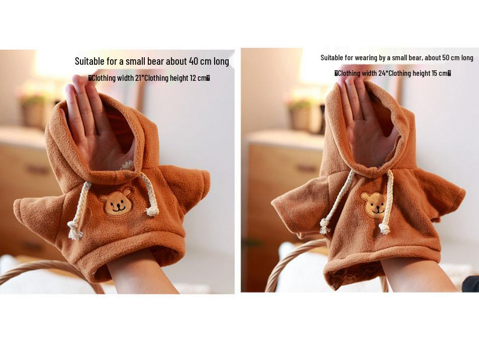 Teddy Bear Sweatshirt: Plush Doll Clothing Accessory