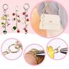 Acidea DIY Keychain Products 319 Pieces, Keychain Charms Accessory Parts Set, Metal Keychain Pendant Making Kit for Gift Accessories and Craft Jewelry