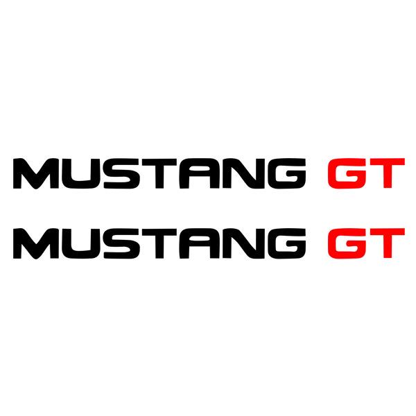 Ford Mustang GT Reflekterande Vindrute- och Bakrutedekal