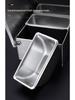 Stainless Steel Spice & Seasoning Box with Lid for Kitchen or Restaurant Use