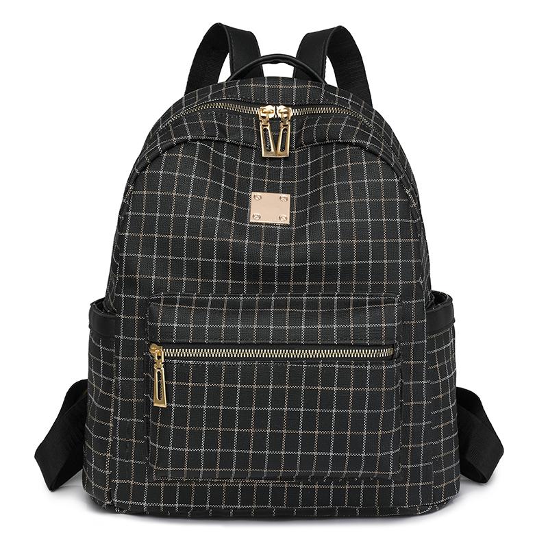 

Рюкзак с принтом «гусиные лапки», большая вместительная дорожная сумка, женская школьная сумка в клетку