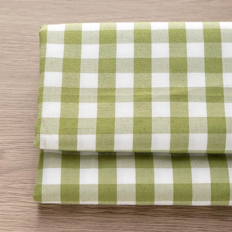 Black & White/Blue Green Gingham Fabric for Kindergarten, Tablecloths & Sofas - Various Sizes
