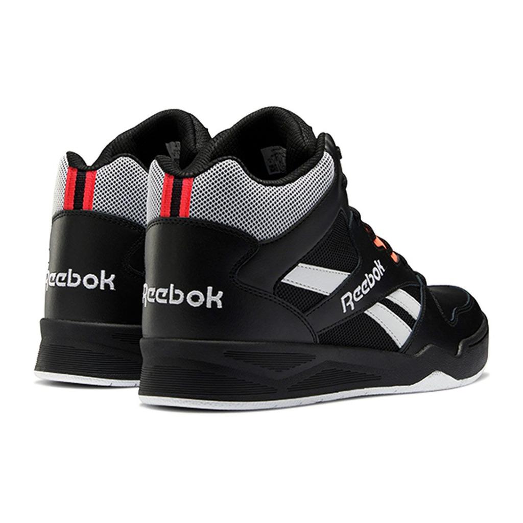 Reebok Royal BB4500 2 Round Toe Lace-Up Synthetic Leather High-Top Basketball Shoes Men Sneakers Black White H03390