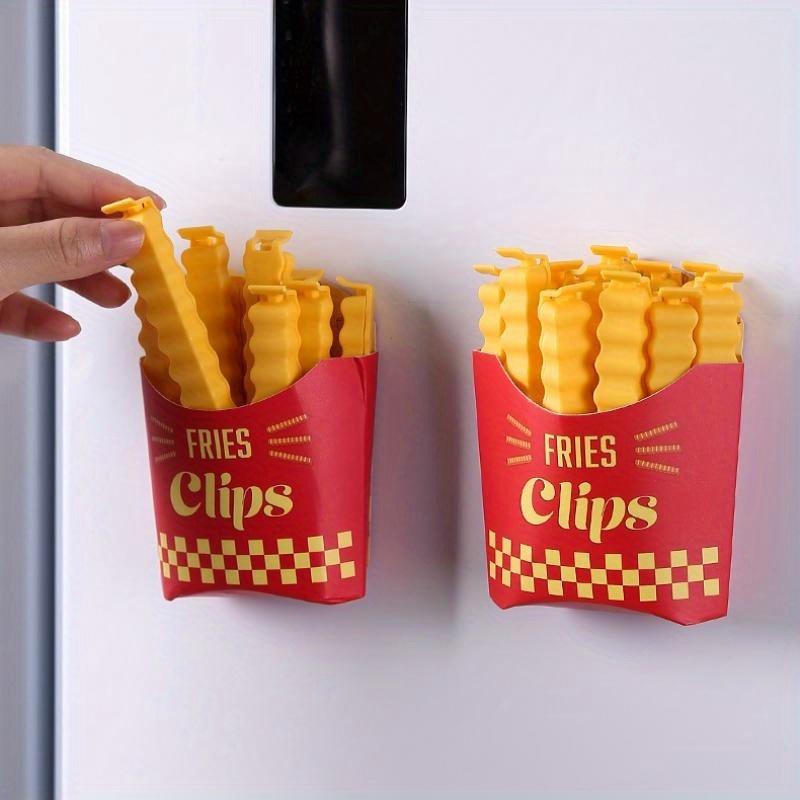 12 buc/set Clips Creativ Sigilator Cartofi Prăjiți Clips Sigilare Pungă Condimente Alimentare Clips Rezistent la Umiditate pentru Gustări Ambalate