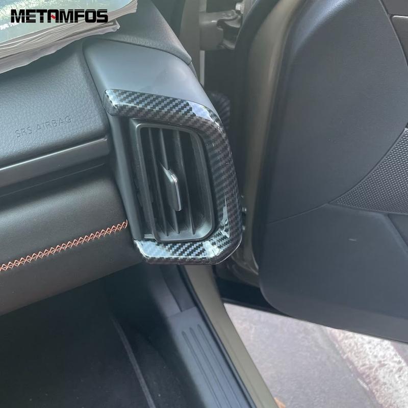 For Mazda CX-50 CX50 -2025 2026 Carbon Fiber Front Air Conditioner Vent Outlet Cover Trim Molding Accessories Car Styling