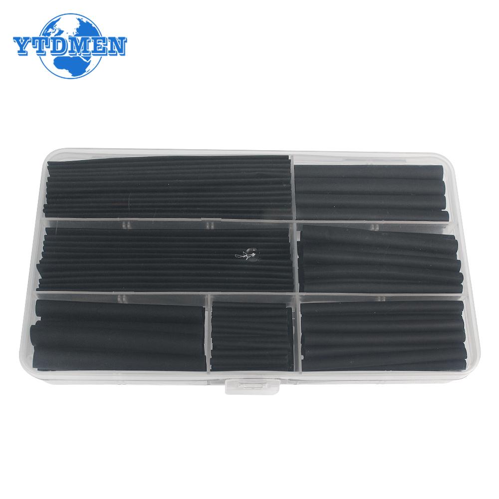 150pcs Black Heat Shrink Tube Kit Thermoresistant Tubing Shrink Wire Wrapping Electrical Connection Cable Insulation Sleeves