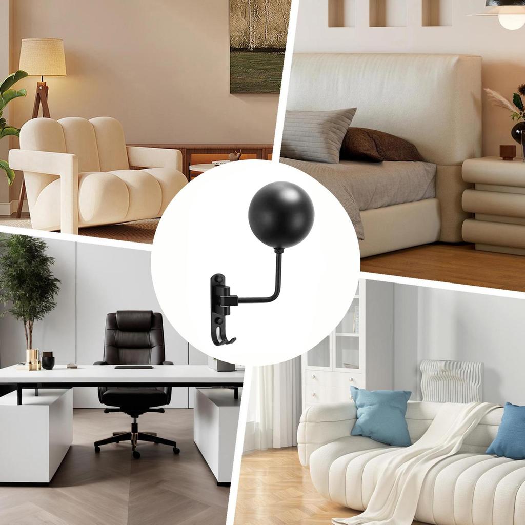 Motorcycle Helmet Hook Wall Mounted Display Rack Helmet Mount Wall-Mounted For Home Bedrooms Living Room Garage Gear Clothes