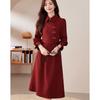 Sisui Nianhua Elegant Long-Sleeve Midi Dress