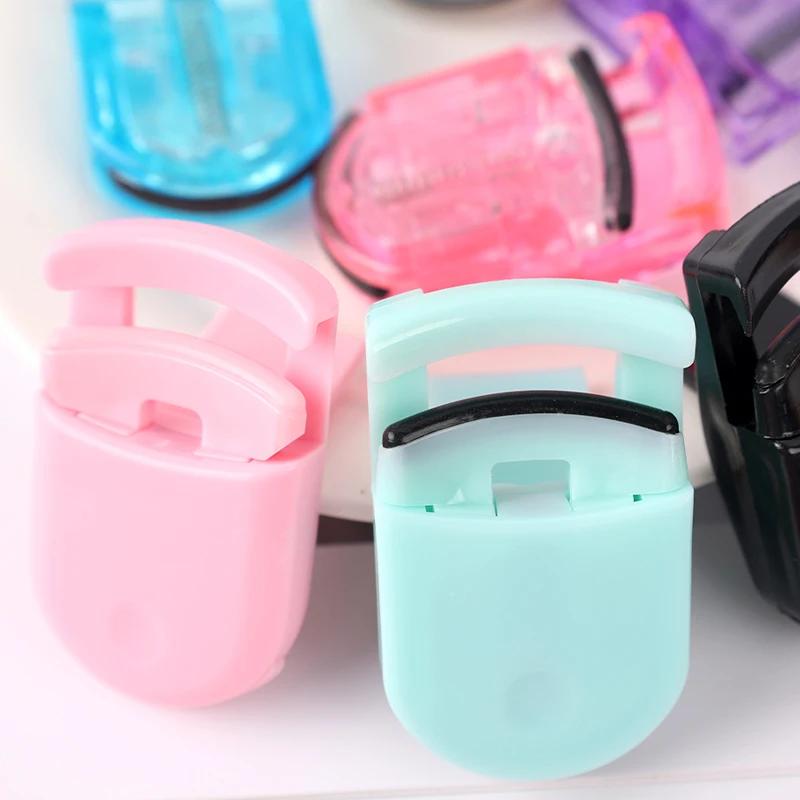 1PC Professional Eyelash Curler Mini Long Lasting Silicone Eye Curlers with Replacement Tape Cosmetic Accessories Makeup Tools