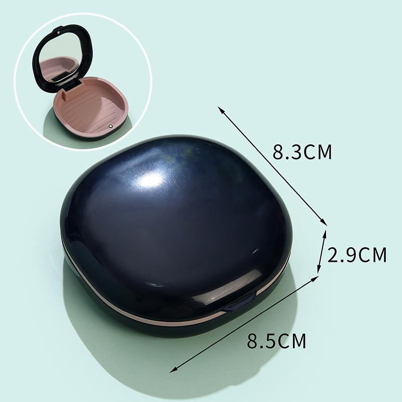 1Pcs Magnetic Cover Fake Teeth Denture Storage Case With Mirror Retainer Box Mouth Guard Aligner Braces Container Organizer