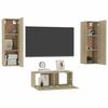 Maison Exclusive - Ensemble de meubles TV 3 pcs Chêne sonoma Bois d'ingénierie