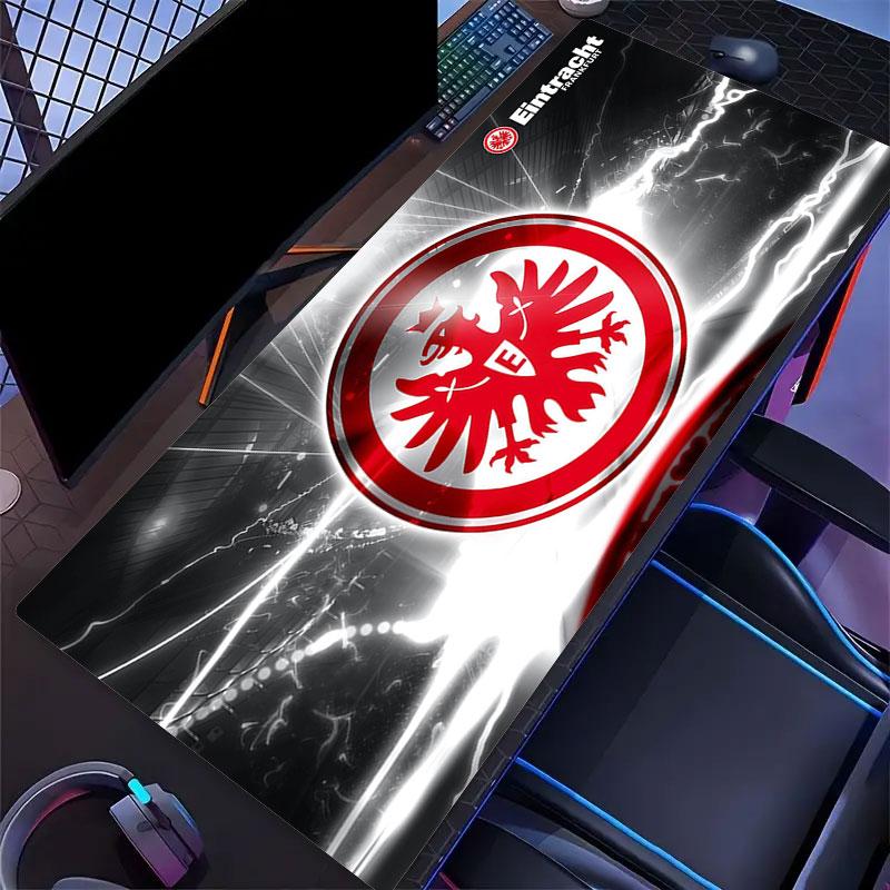 Eintracht Frankfurt Mauspads, Große Gaming-Schreibtischmatte, Rutschfestes XXL-Mauspad für Laptop & Tablet, Mini-PC-Spielmatte mit genähten Kanten