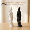 Prayer Room Ornament Praying Virgin Mary Statue Minimalist Blessed Sculpture Spiritual Office Desk Decor Religious Figurine for Home Altar Desktop