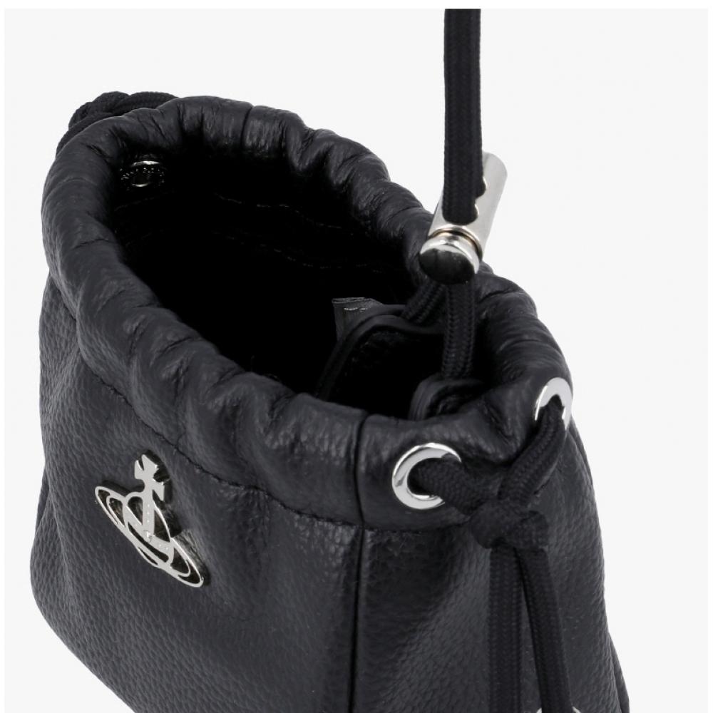 Vivienne Westwood Vegan Bio Green Grain Hillary Micro Bucket Pouch Bag N403