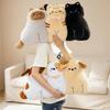 Pet-Themed Cat and Dog Hugging Pillow: Cozy Sofa and Bedroom Back Cushion with Adorable Multi-Pet Design