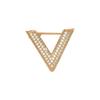 V-shaped Rhinestone Small Brooch Women's Summer Anti-exposure Buckle To Secure Clothes Exquisite Corsage Personalized Brooch