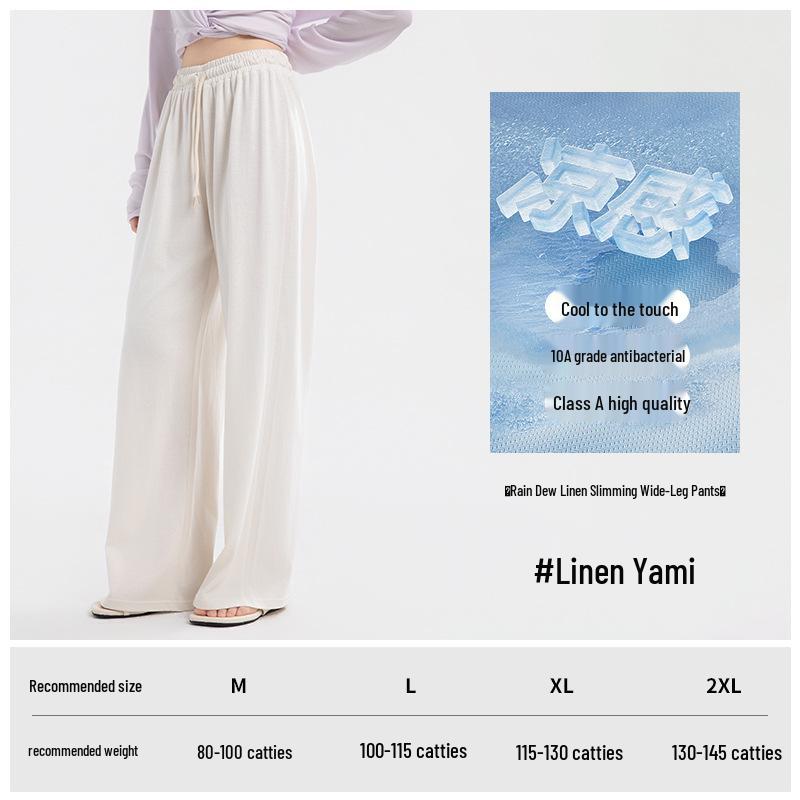 

Slimming Women s Summer Linen Pants: Loose, Breathable, and Versatile XL (58-65 kg)