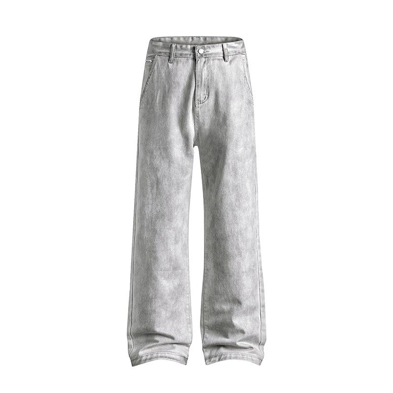 American Loose Jeans for Men and Women Street Versatile Couple Straight Trousers