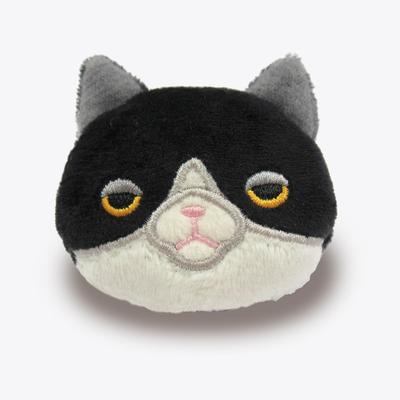 Morisaka Global Mochi Cat Face Plush 5 X 2 X 4 Mochi Badge, Hachiware, Cm, Animal, Soothing, Cute, Series, MOKB-0080MH