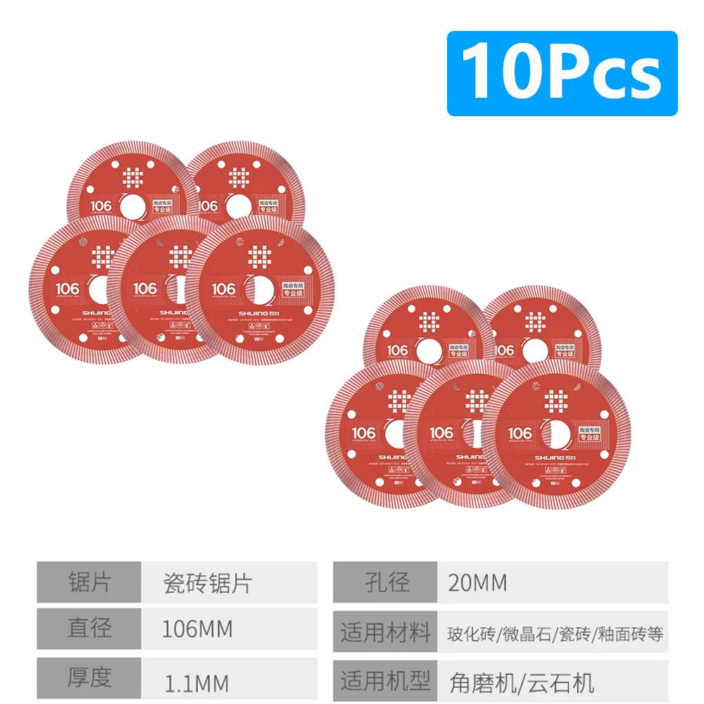 1/5/10Pcs Shijing Tile Cutter Tile Cutting Saw Blades Ceramic Tile Cutting Disc Rotary Tool for Angle Grinder Diamond Saw Blade