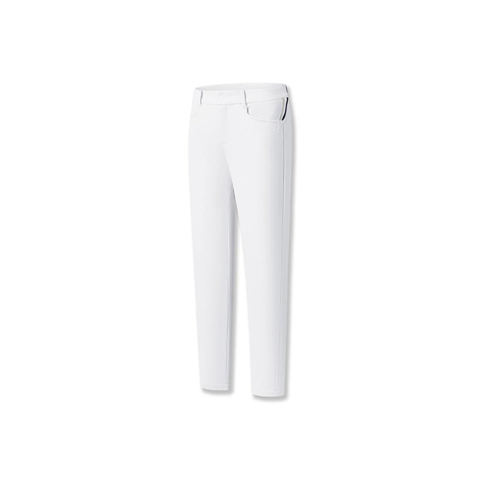 Fila Golf Series Casual Classic Simple Breathable Elastic Knit Sports Pants Women Bottoms Jade-White A11W545803FWT