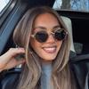 European and American fashion new retro personalized metal sunglasses high sense trend versatile street sunglasses Internet celebrity glasses