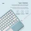 OLOEY Portable Wireless Bluetooth Keyboard with Round Keycaps