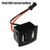Dual Port USB C Charging Power Socket Double Layer Female Base Fast Charging with USB Reading Lamp for Travel Use