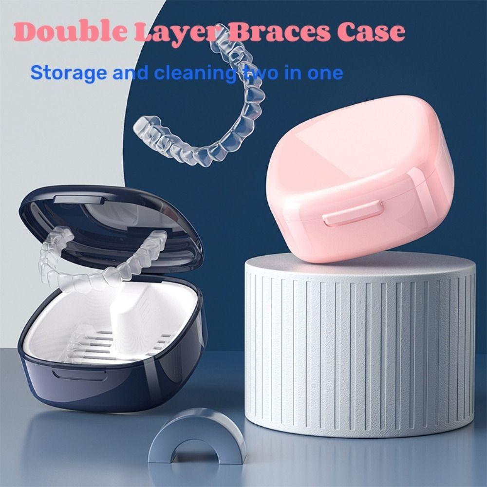 Cleaning Denture Storage Box Orthodontic Retainer Braces Cleaning Boxes Oral Hygiene