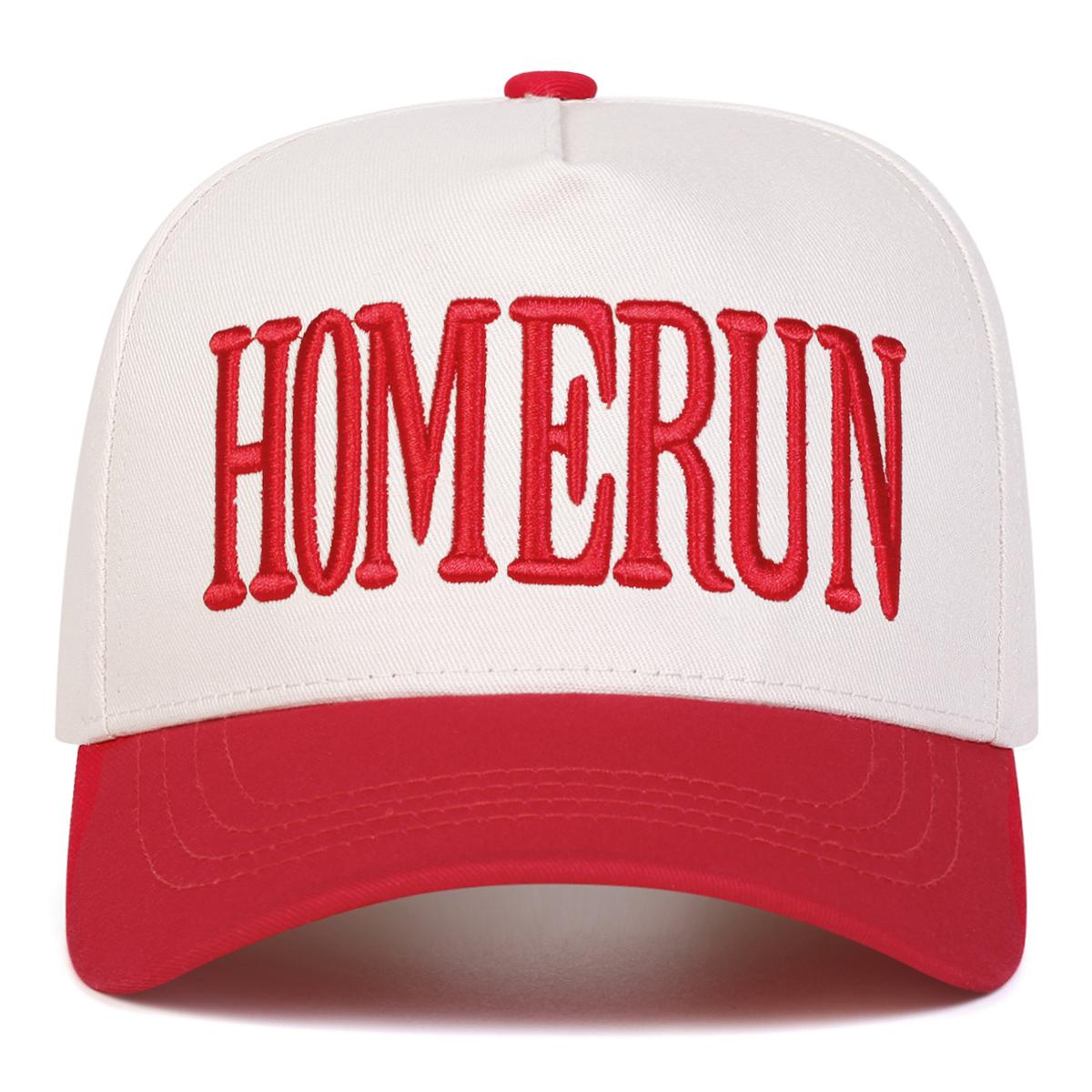 

Unisex HOMERUN Letter Embroidery Baseball Caps Spring and Autumn Outdoor Adjustable Casual Hats Sunscreen Hat Sports Cap